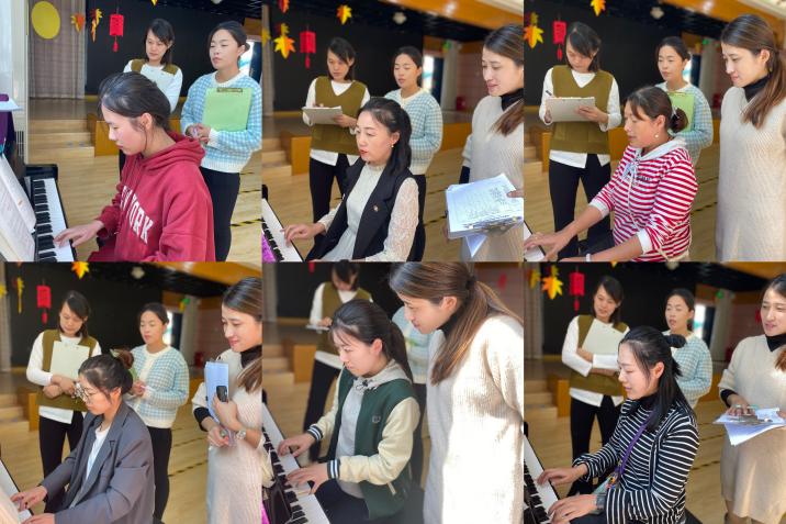 【枫香栖幼】奏琴声悠扬 促教师成长——栖幼五福园教师基本功钢琴弹唱评比活动