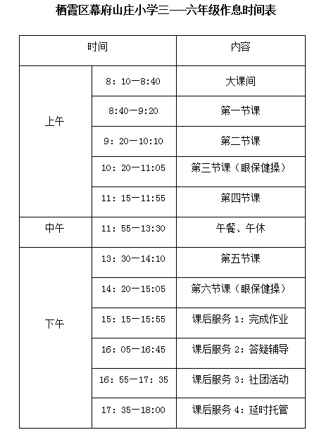 南京市栖霞区幕府山庄小学2023-2024学年第一学期四表公示