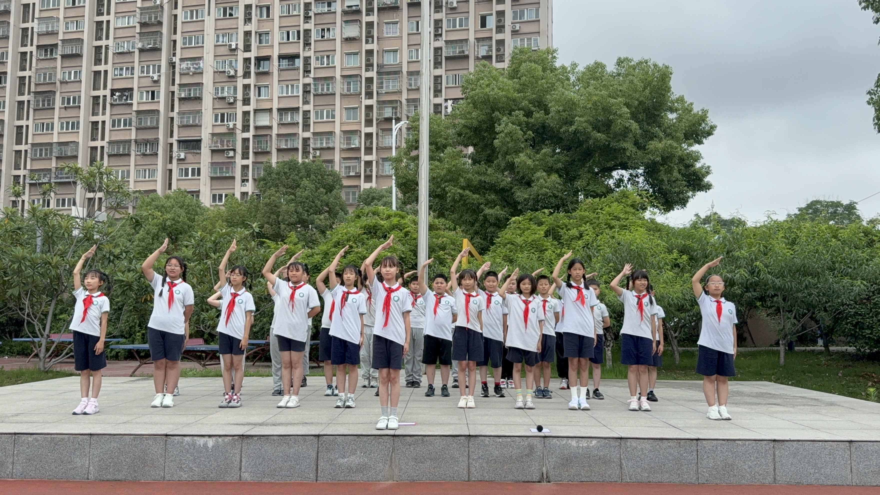 【花港一小】赓续红色基因，争做优秀队员  ——花港一小第十八周主题升旗仪式