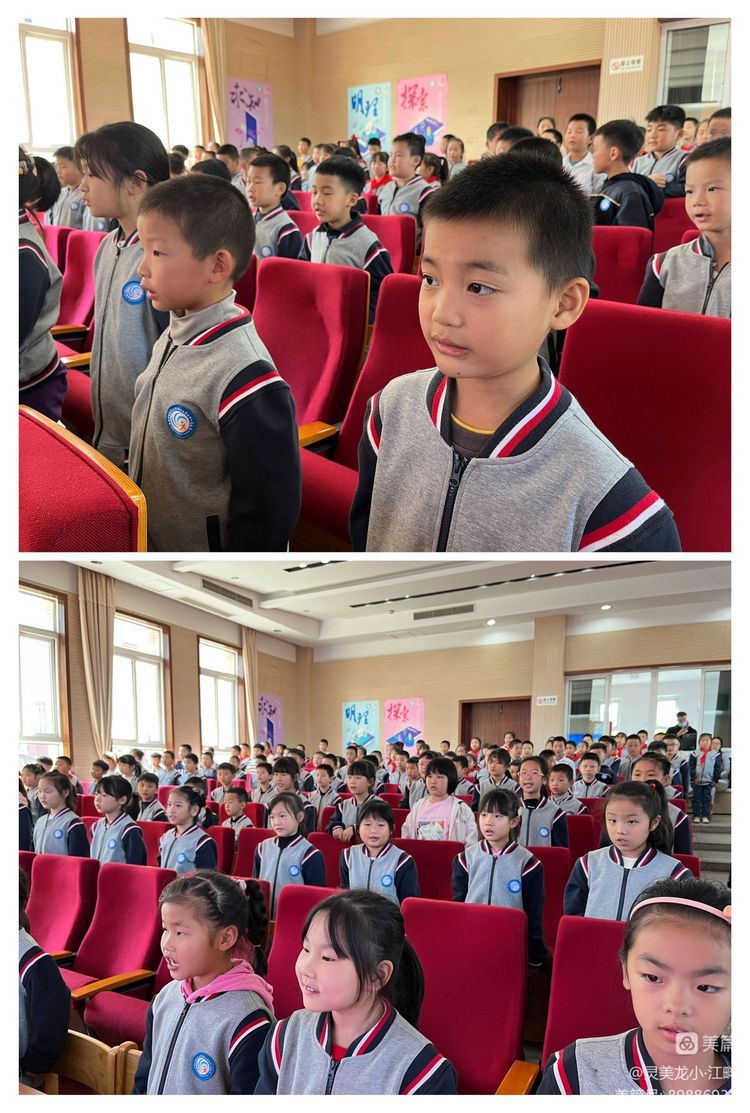 【江畔先锋&middot;团队活动】童心向党 让红领巾更加鲜艳——龙潭中心小学江畔人家校区第二批少先队入队仪式_html_4eabbf22.jpg