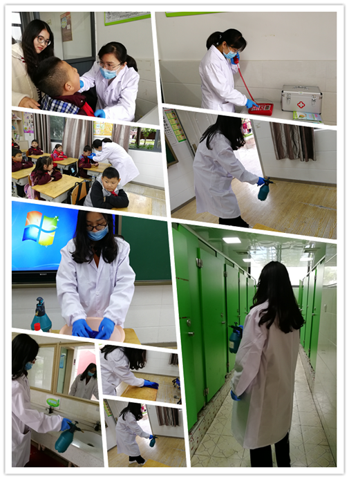 【安全第一】八卦洲中桥小学开展突发传染病应急演练活动