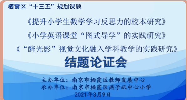 【悦群燕小】燕小三个区教育科学“十三五”规划课题顺利结题