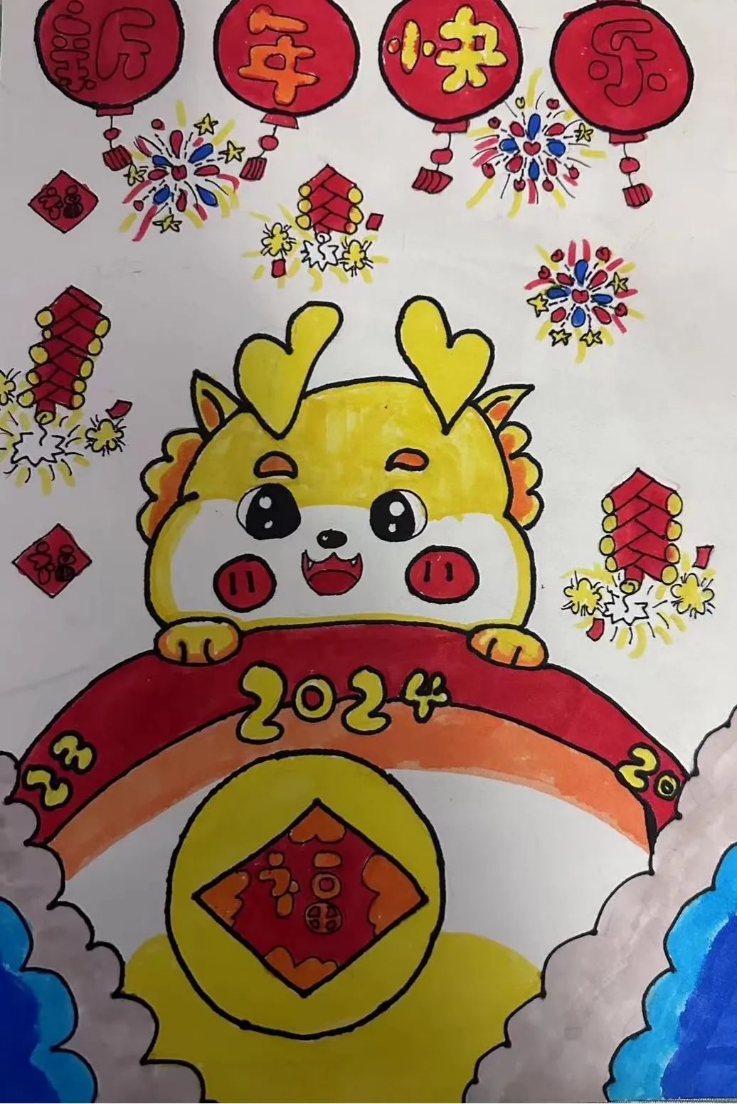 【正学丁三•教学】“语”众不同，“龙”重登场----丁家庄第三小学二年级语文创意寒假生活展示_html_m1f603b1.jpg
