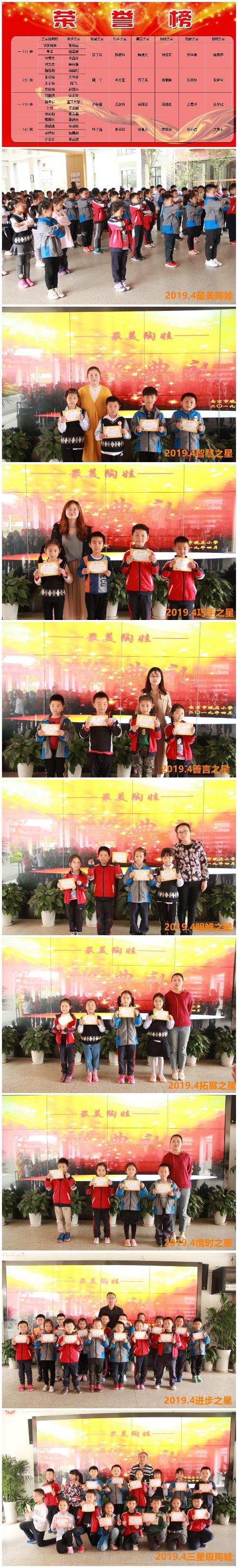 晓庄小学举行4月最美陶娃颁奖典礼