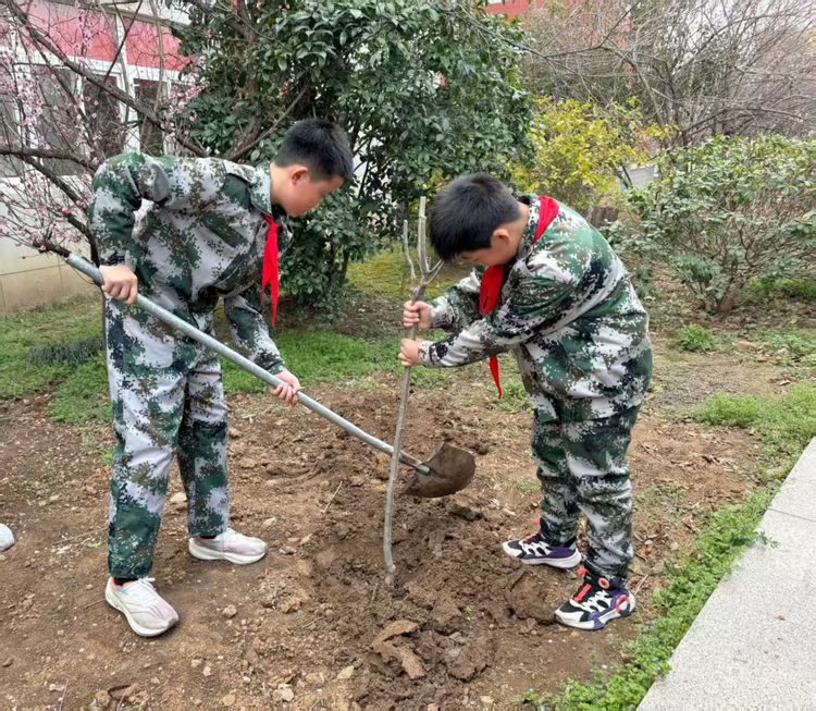 【雅韵先锋·团队活动】“植此青绿，共筑未来”——记靖安小学三月爱心帮扶活动