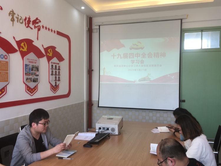 【江畔先锋】龙潭中心小学江畔人家校区党支部开展“党的十九届四中全会”会议精神专题学习会