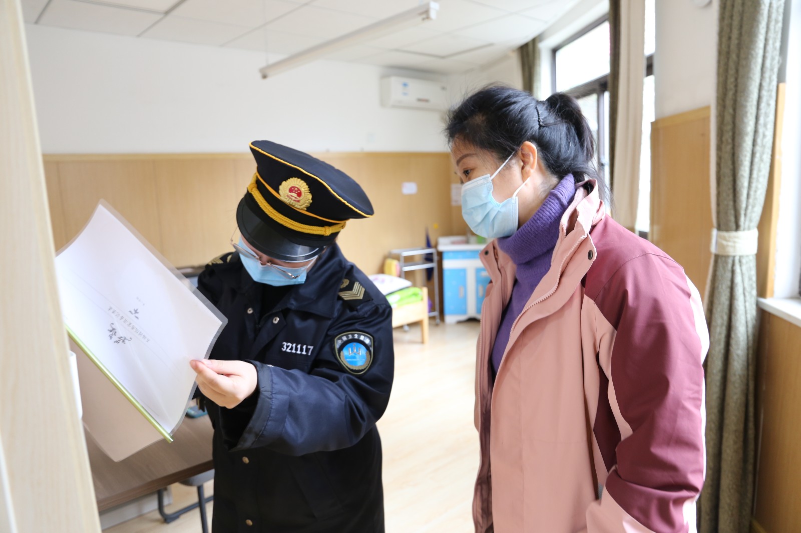 【枫香栖幼】（安全第一）栖霞幼儿园五福园迎接栖霞区2021年春季开学疫情防控专项监督及食堂食品安全专项监督检查