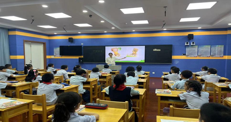 【正学丁三·教学】声情并茂说猴趣，始终如一引童心——丁家庄第三小学语文组校本研修活动侧记_html_m6f73b666.jpg