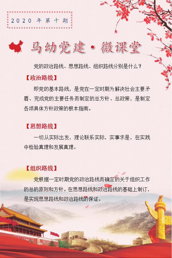 【乐动马幼 • 特色党建】马幼微课堂第十期