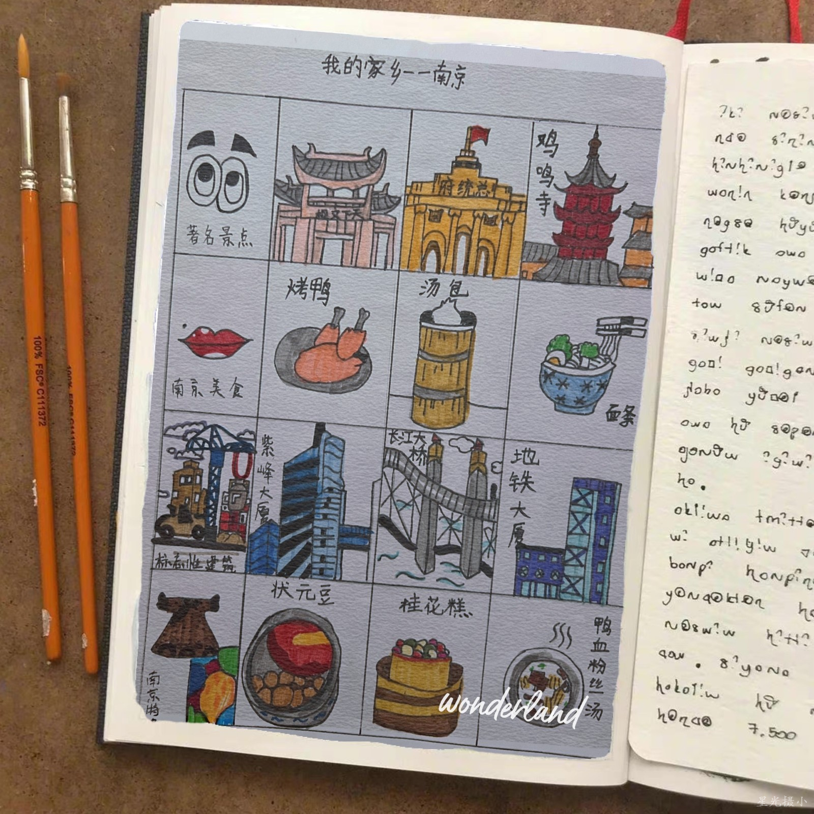 严心语画笔下的南京美景和美食.JPG