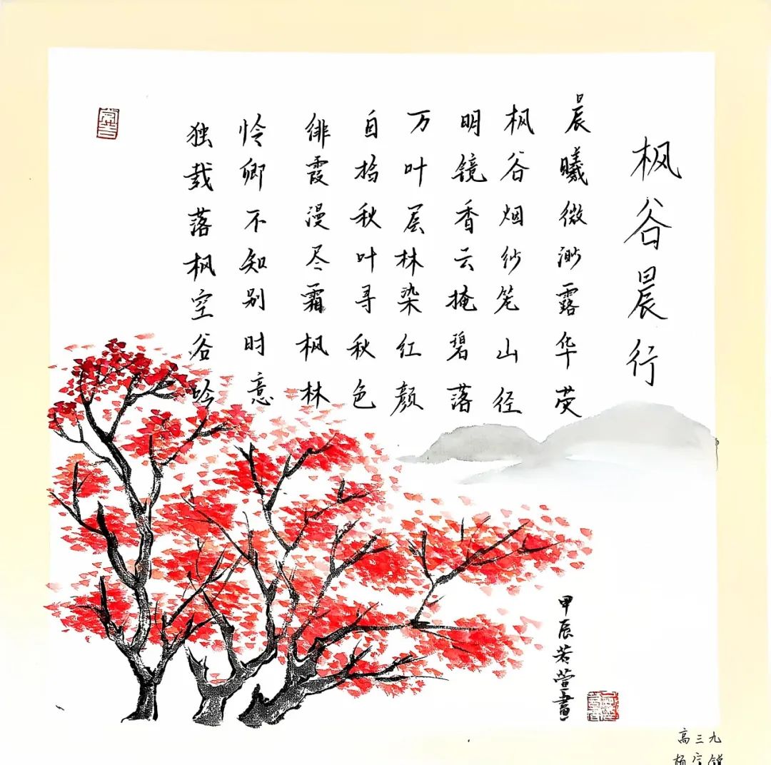 【栖中德育】“杏叶红枫，墨彩华章”优秀作品展