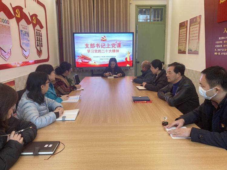 【江畔先锋·主题会议】支部书记上党课——学习党的二十大精神