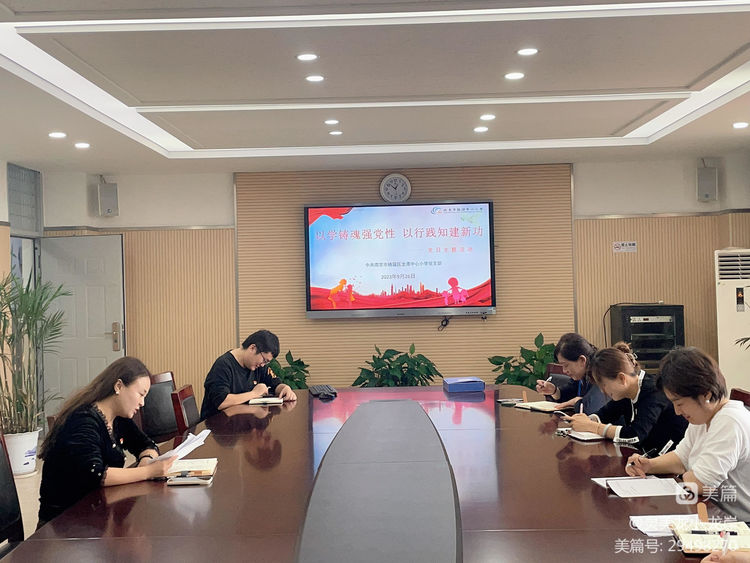 【灵美龙小·党建主题党日】以学筑魂强党性，以行践知建新功——龙潭中心小学党支部召开全体党员会