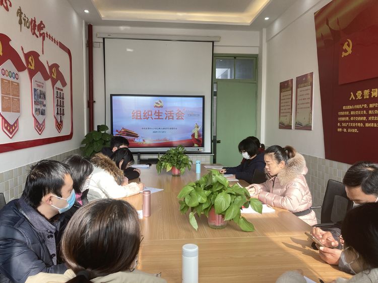 【江畔先锋·组织生活会】龙潭中心小学江畔人家校区党支部召开2020年度组织生活会