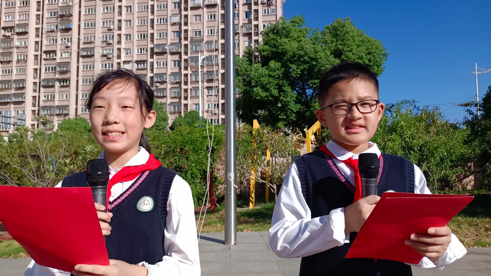 【花港一小】好习惯 成就自我 花港第一小学第二周升旗仪式