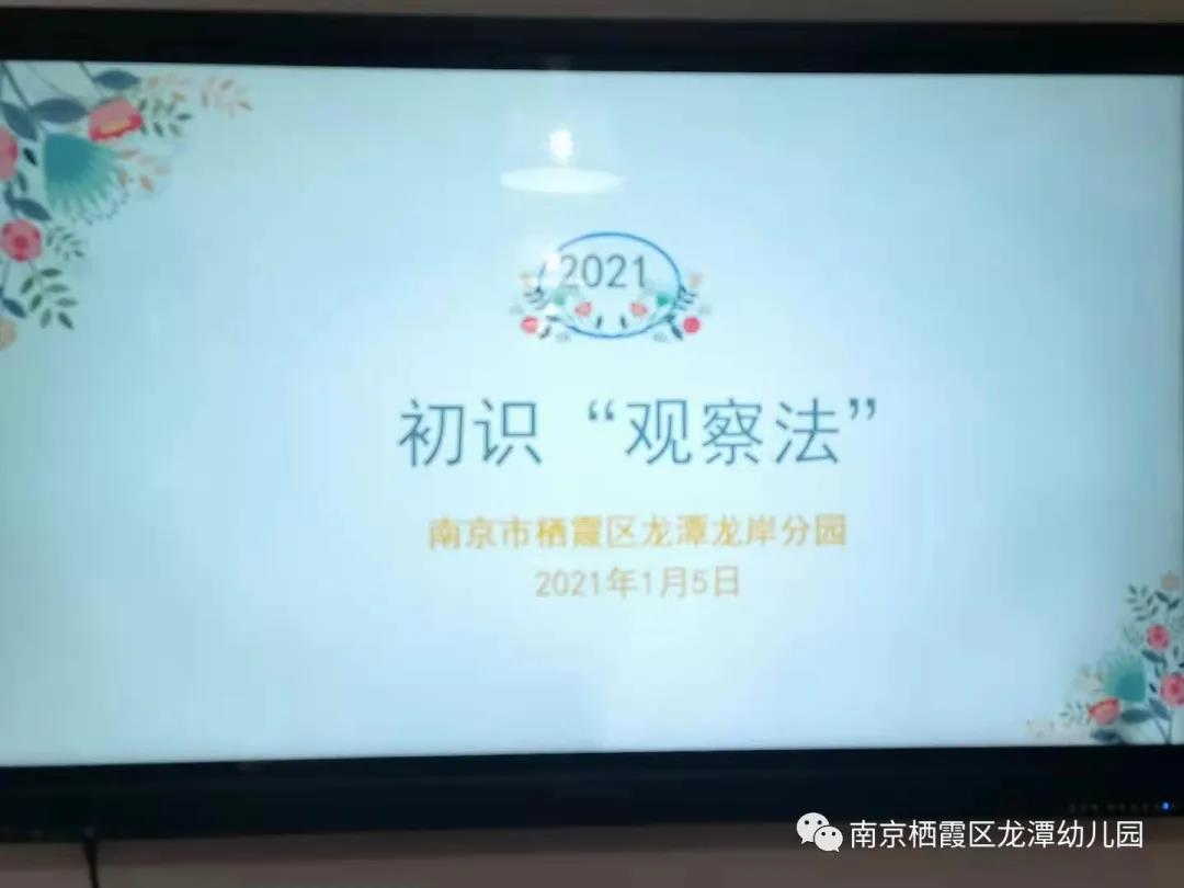 【乐活龙幼】返璞归真，回归初心——记龙潭幼儿园龙岸分园“初识观察法”业务学习