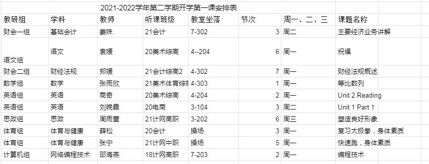 【活力新港】开学第一课 教学第一程