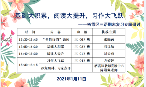 基础大积累，阅读大提升，习作大飞跃 ——记栖霞区三年级语文期末复习专题教研活动