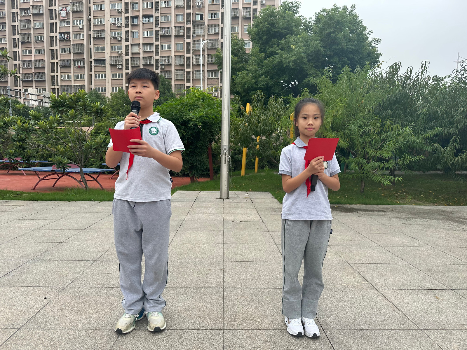 【花港一小】与心灵相约 与健康同行——花港一小第四周主题升旗仪