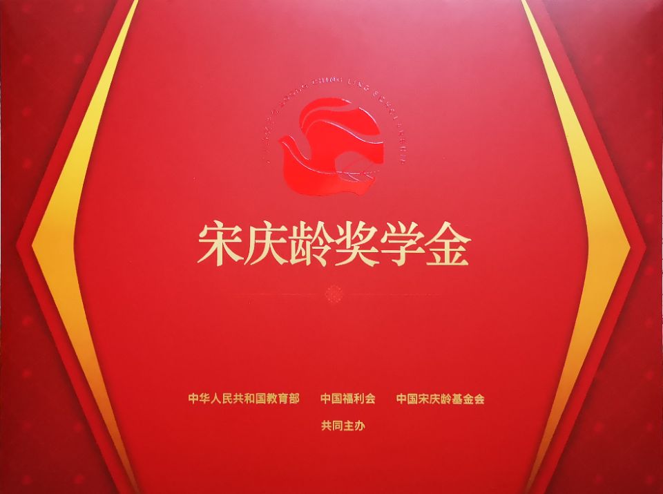 【喜报】热烈祝贺我校优秀毕业生蔡一泓同学荣获“宋庆龄奖学金”！