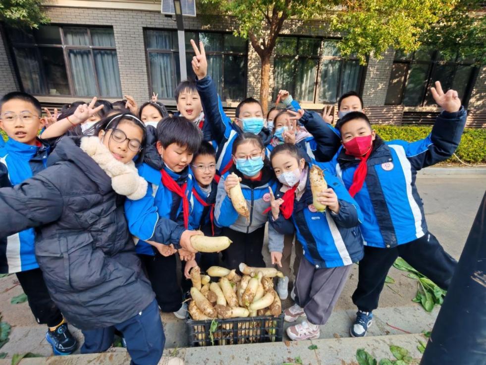 四年级5班拔萝卜劳动课堂新闻稿 _html_5940396a.jpg