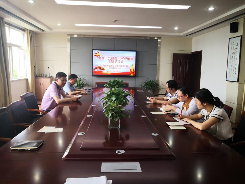【江韵先锋】“学习贯彻十九届四中全会精神”专题组织生活会