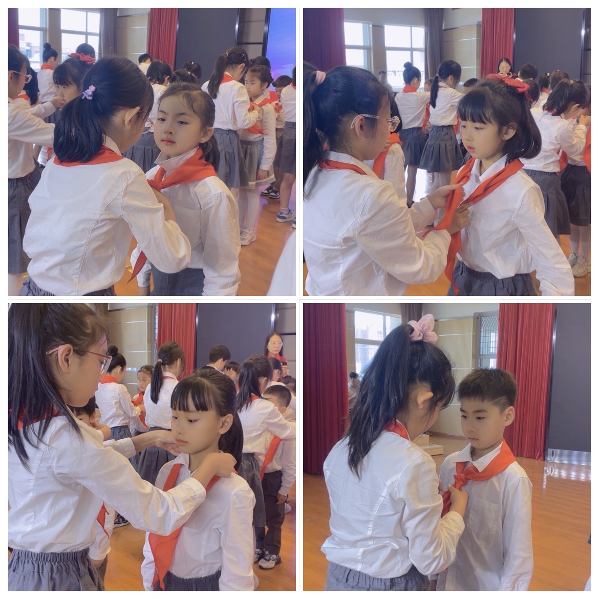 【灵美龙小·少先队】红领巾爱祖国——龙潭中心小学（本部）一年级分批入队_html_37f54a3a.jpg