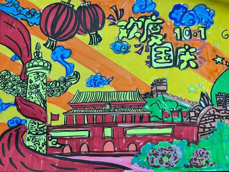 【江畔先锋·团队活动】学习党的二十大，童心筑梦迎国庆——龙潭中心小学江畔人家分校开展国庆节主题系列活动_html_a01064d.jpg