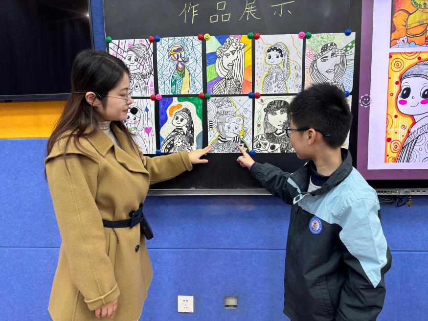 【正学丁三】以美育人，向美而行——丁家庄第三小学美术教研课侧记_html_56f517c6.jpg