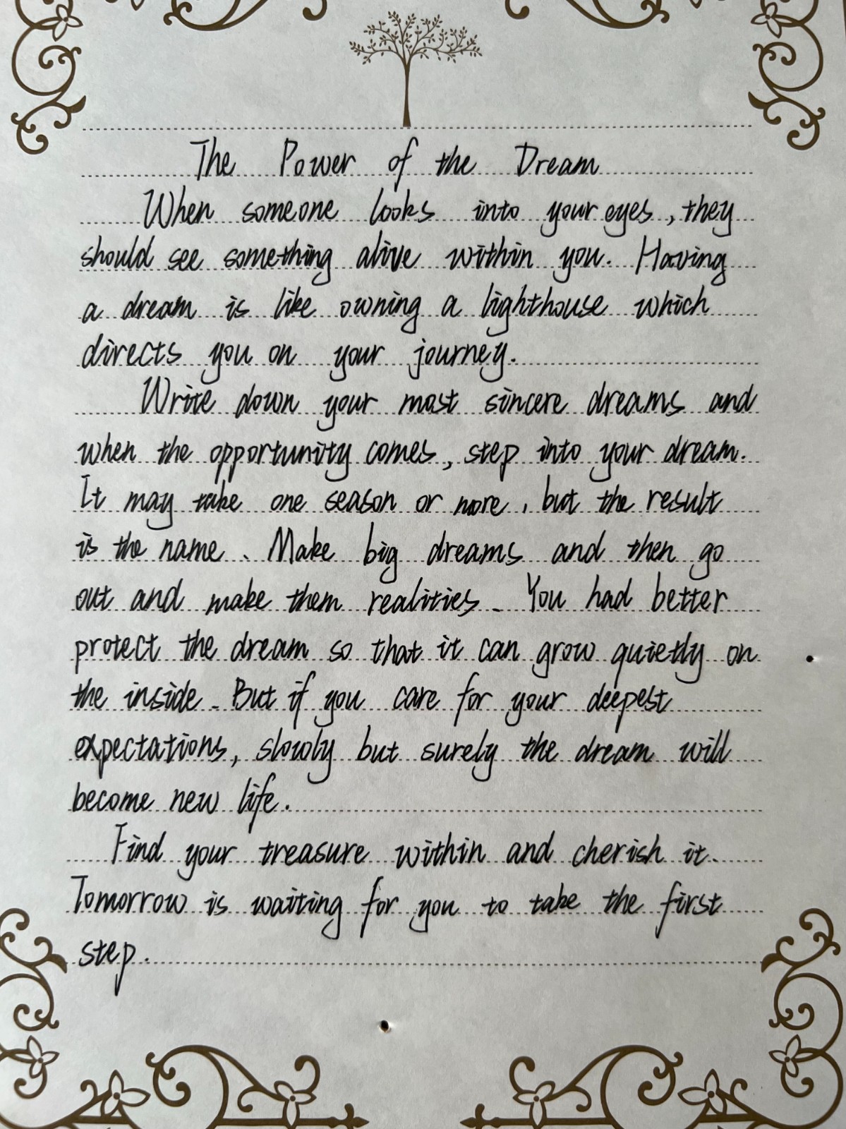 【绿色华中】南外仙林分校华侨城中学外语节系列活动 Beautiful Handwriting 比赛