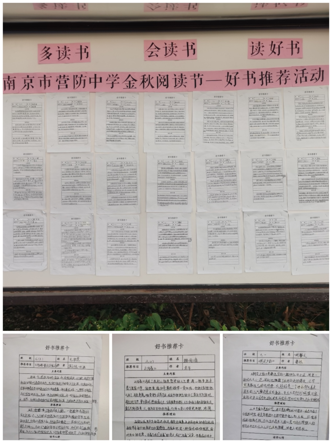 【尊荣营中】播下读书习惯、收获美好人生  ——营防中学开展2023-2024学年度校园阅读节主题活动