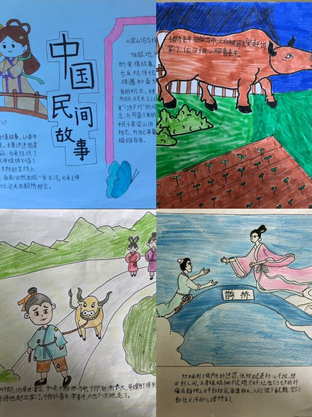 民间故事连环画 制作乐趣多——南湾营小学第十三届语文“i”悦读五年级活动报道_html_38a956f7.png