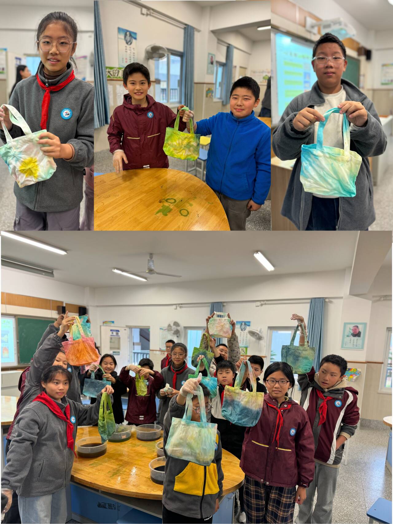 【星光摄小】“星娃识百草”跨学科项目式学习 之制作天然染色布袋活动报道