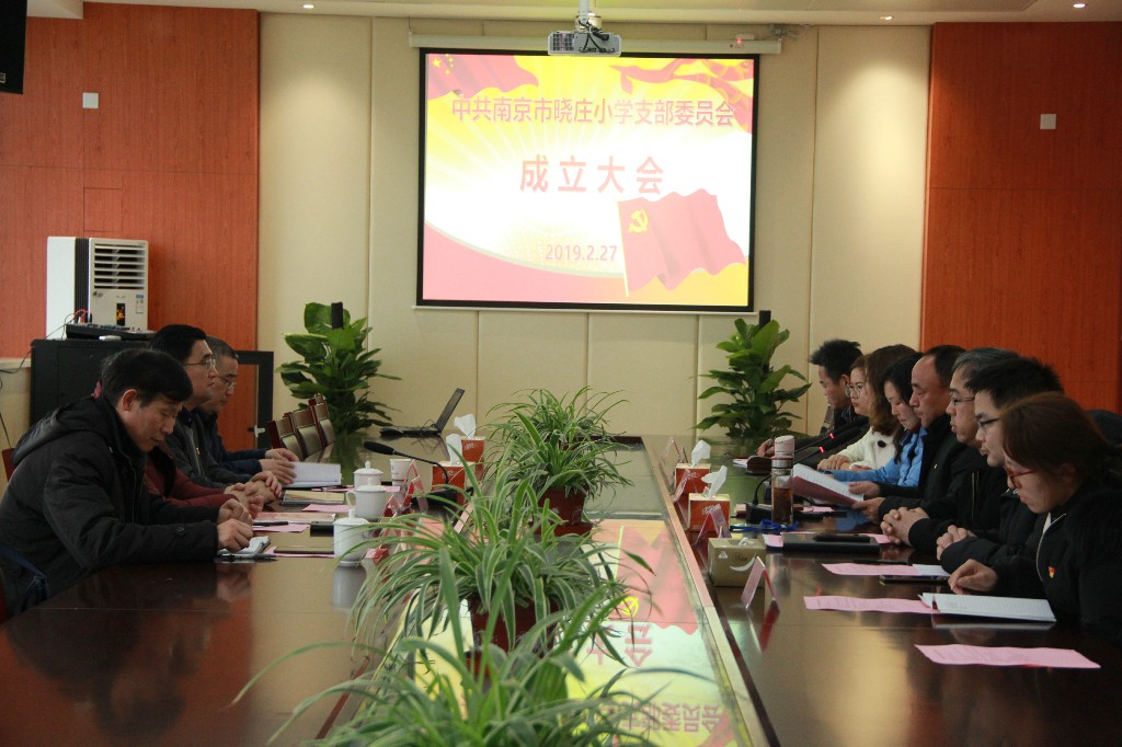 南京市晓庄小学召开党支部成立大会
