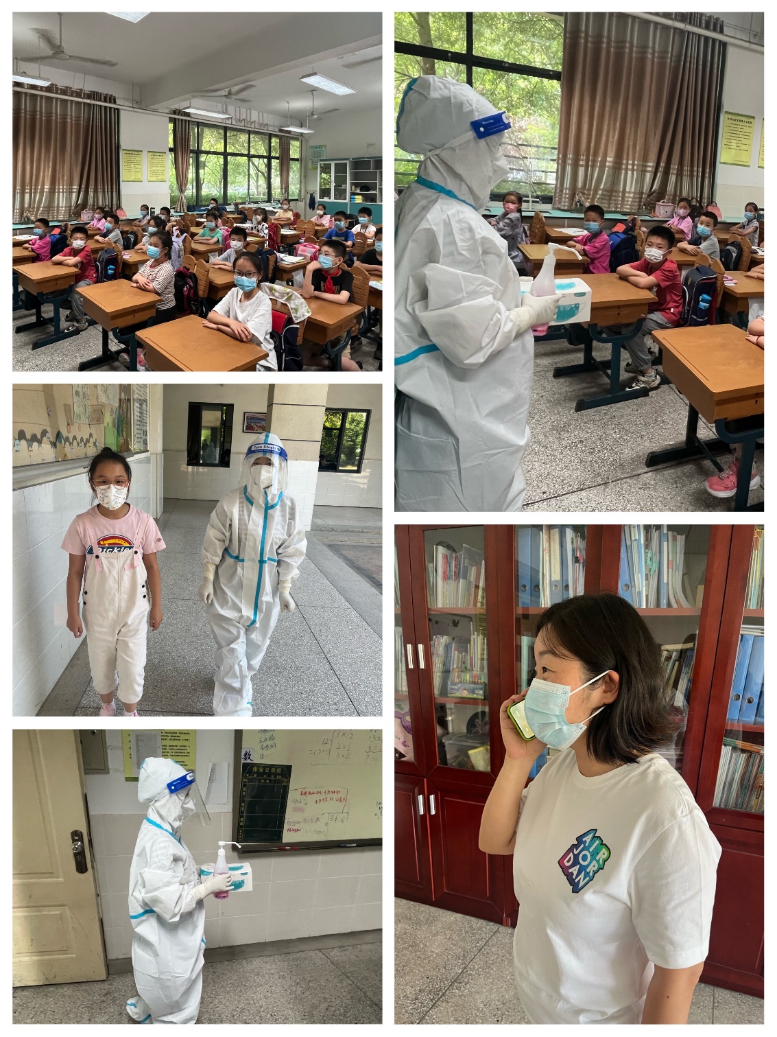 【至善实小 安全第一】科学防疫 铸就安全保障——栖霞区实验小学开展出现核酸检测混管阳性的应急处置演练_html_58e50a6c.jpg