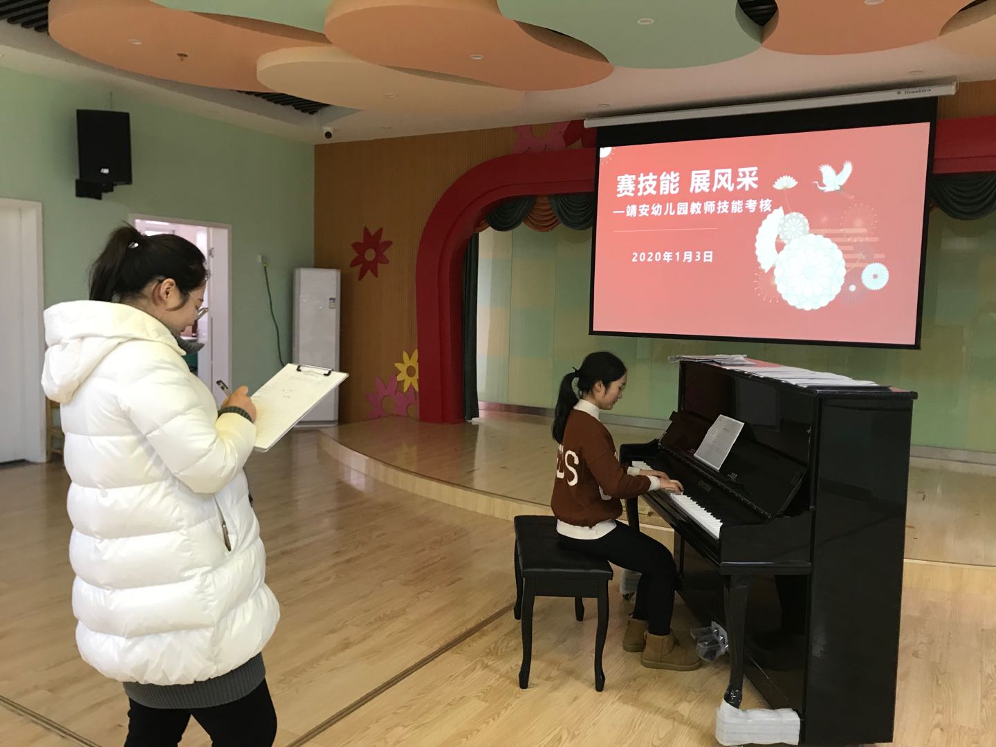【乐活龙幼】赛技能 展风采 -龙潭幼儿园靖安分园教师技能技巧考核活动